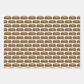 Feuille De Papier Cadeau Sandwichs jambon et fromage Philly Steak Sub Hoagi (Devant 3)