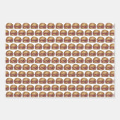 Feuille De Papier Cadeau Sandwichs jambon et fromage Philly Steak Sub Hoagi (Devant 2)