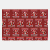 Feuille De Papier Cadeau Santa Hat Trump, Trump et Noël (Devant 2)