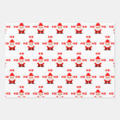 Feuille De Papier Cadeau Santa Pixel Art 2 (Devant 3)