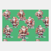 Feuille De Papier Cadeau Santa's Gift Parade Wrapping Paper (Devant 3)