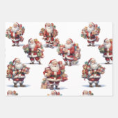 Feuille De Papier Cadeau Santa's Gift Parade Wrapping Paper (Devant)
