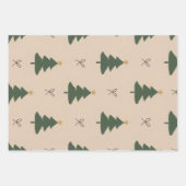 Feuille De Papier Cadeau Sapin de Noël (Devant 2)