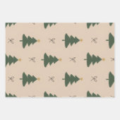 Feuille De Papier Cadeau Sapin de Noël (Devant 2)