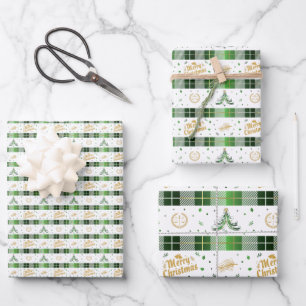 Feuille De Papier Cadeau Sapin de Noël Avocat - Balance de la Justice