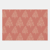 Feuille De Papier Cadeau Sapin de Noël Fantaisiste Noël Fêtes (Devant 2)