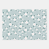 Feuille De Papier Cadeau Sapphire de Pâques moderne ensemble bleu et rose 3 (Devant 3)