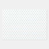Feuille De Papier Cadeau Sarcelle | Blanc | Noël (Devant 2)