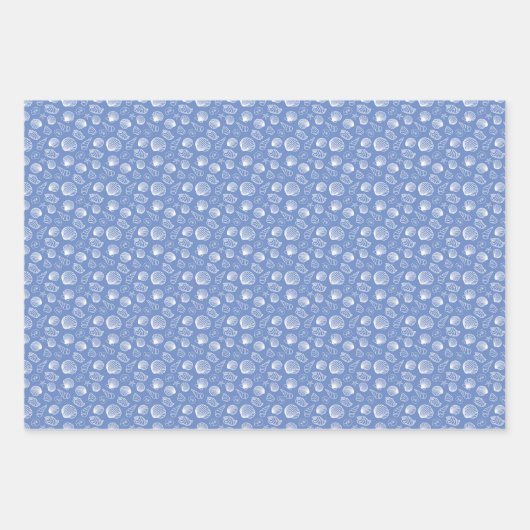 Feuille De Papier Cadeau Sassy Seashell Pattern (Devant 3)