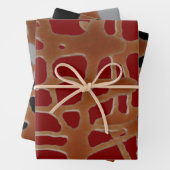 Feuille De Papier Cadeau sauce caramel (En situation)