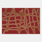 Feuille De Papier Cadeau sauce caramel (Devant)