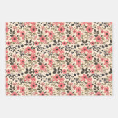 Feuille De Papier Cadeau Saumon Berry (Devant 2)