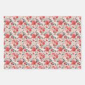 Feuille De Papier Cadeau Saumon Berry (Devant)