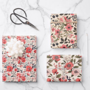 Feuille De Papier Cadeau Saumon Berry