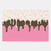 Feuille De Papier Cadeau Saupoudrage de givrage de Donut (Devant 2)