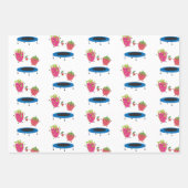 Feuille De Papier Cadeau Sauts De Fruits Sur Trampoline (Devant 3)