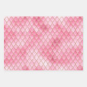 Feuille De Papier Cadeau Scales de dragon rose vif (Devant 3)