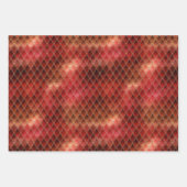 Feuille De Papier Cadeau Scales de dragon rouge brillant (Devant)