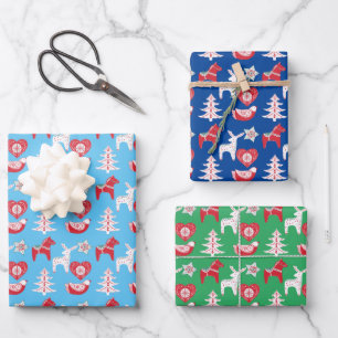 Feuille De Papier Cadeau scandi nordic motif