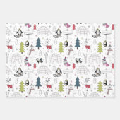 Feuille De Papier Cadeau Scandi Penguin Winter Wonderland Noël (Devant 3)