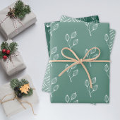 Feuille De Papier Cadeau Scandinave Rustic Minimal Folk Motif