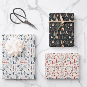 Feuille De Papier Cadeau Scandinave Winter Wonders Wrapper Paper