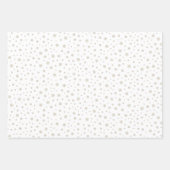 Feuille De Papier Cadeau Scandinavie Arbres de Noël Snowflakes Branches (Devant 2)