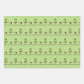 Feuille De Papier Cadeau Scène de Noël de Hérisson (Devant 3)