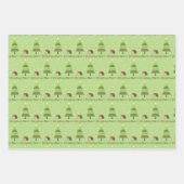 Feuille De Papier Cadeau Scène de Noël de Hérisson (Devant 2)