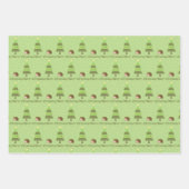 Feuille De Papier Cadeau Scène de Noël de Hérisson (Devant)