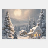 Feuille De Papier Cadeau Scènes de Noël (Devant 3)