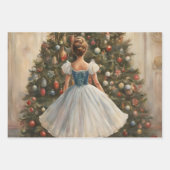 Feuille De Papier Cadeau Scènes de Noël (Devant 2)