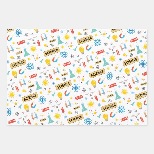 Feuille De Papier Cadeau Sciences de la physique (Devant)