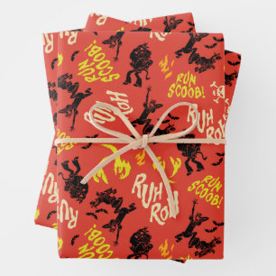 Feuille De Papier Cadeau Scooby-Doo   Ruh Roh Run Scoob ! Motif