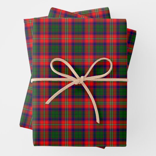 Feuille De Papier Cadeau Scotland Roxburgh District Tartan (En situation)