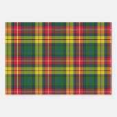 Feuille De Papier Cadeau Scottish Tartans Black Watch, Malcolm, Buchanan (Devant 2)
