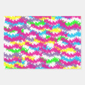 Feuille De Papier Cadeau Scribble Jacks Neon Design (Devant)