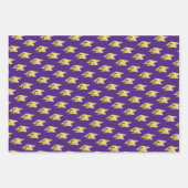 Feuille De Papier Cadeau Script de diplôme Classe d'or métallique ANNÉE (Devant 2)