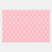 Feuille De Papier Cadeau Script de nom rose pâle d'anniversaire (Devant 2)