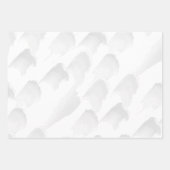 Feuille De Papier Cadeau Script élégant Joyeux & Aquarelle gris (Devant 2)