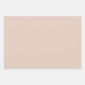 Feuille De Papier Cadeau Script français Fleur de Lis Rose Gold Blush Pink (Devant 2)