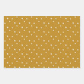 Feuille De Papier Cadeau Script moderne MERRY NOËL Lumières Black Gold (Devant 2)