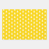 Feuille De Papier Cadeau Seamless Christmas Tree on Yellow (Devant 3)