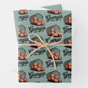 Feuille De Papier Cadeau Seau de gamme Green Georgia Golf Co