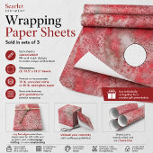 Feuille De Papier Cadeau Sédiment Écarlate