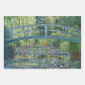 Feuille De Papier Cadeau Sélection de chefs-d'oeuvre Claude Monet (Devant 2)