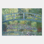 Feuille De Papier Cadeau Sélection de divers chefs-d'oeuvre impressionniste (Devant)