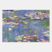 Feuille De Papier Cadeau Sélection des chefs-d'oeuvre de Claude Monet Water (Devant)
