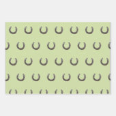 Feuille De Papier Cadeau selle en fer à cheval (Devant 3)