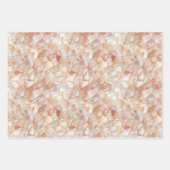 Feuille De Papier Cadeau Semi-Glossy Peach Mother of Pearl Mosaic (Devant 3)